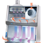 4' Purifier Cell Logic+, Class II B2 with Temp-Zone, UV Light, Service Fixture, Vacu-Pass Portal and Base Stand